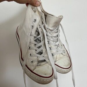 White Classic High Top Converse